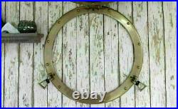 17 Porthole Mirror Antique Brass Finish Large Nautical Cabin Wall Handmade