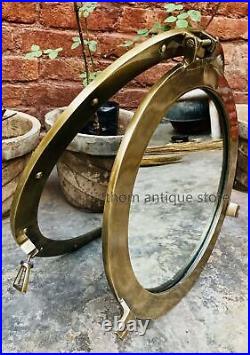 20 Antique Brass Porthole Mirror Maritime Ship Round Window Wall Porthole Decor