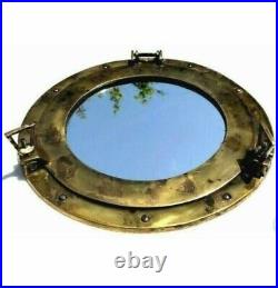 20 Brass Porthole Antique Finish Nautical Ship Window Wall Mirror Décor item