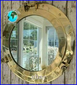20 Brass Porthole Mirror Nautical Wall Decor Large Working Ship Cabin 6757