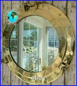 20 Brass Porthole Mirror Nautical Wall Decor Large Working Ship Porthole Cabin