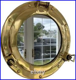 20 Nautical Maritime Brass Ship Porthole Round With Mirror Home & Wall Decor