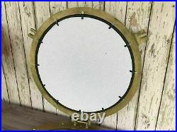 20 Porthole Mirror Antique Brass Finish Large Nautical Cabin Wall Décor Item