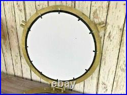 20 Porthole Mirror Antique Brass Finish Large Nautical Cabin Wall Mirror Decor