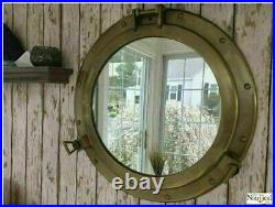 20 Porthole Mirror Large Nautical Cabin Wall Mounted Antique Brass Finish