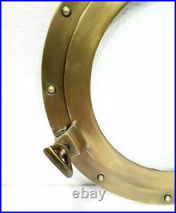 24'' Inches Deluxe Nautical Brass Polished Porthole Mirror Pirate's Boat Mirror