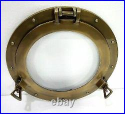 24'' Inches Deluxe Nautical Brass Polished Porthole Mirror Pirate's Boat Mirror