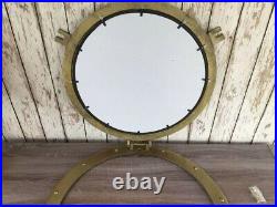 30 Porthole Mirror Antique Brass Finish Nautical Wall Decor Large
