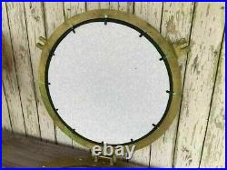 Antique 20 Porthole Mirror Brass Finish Nautical Wall Hanging Mirror For Decor