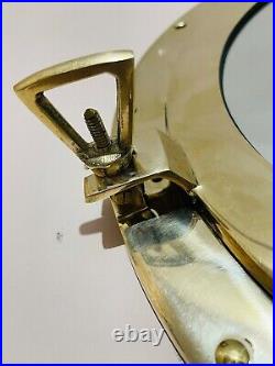 Brass Finish Antique Elegance Handmade 12-Inch Nautical Brass Porthole Gift
