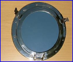 Brass Porthole Mirror 20 withNickel Finish