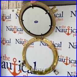 Brass Porthole Mirror Polished Finish Nautical Maritime Wall Window designer New