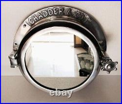Chrome Finish Porthole Rack Porthole Gift 16 Heavy Canal Boat Porthole Mirror