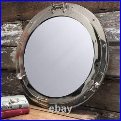 Deluxe Class Chrome Porthole Mirror 15 Porthole Nautical Wall Hanging