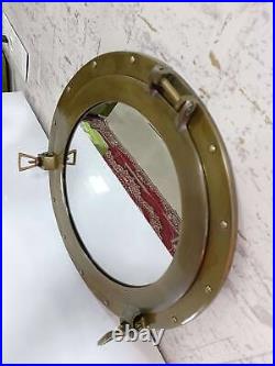 Inch Porthole Mirror Handmade Heavy Metal Chrome Finish Heavy