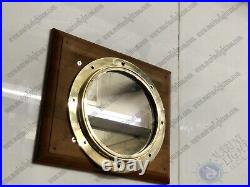 Industrial Maritime theme Wall Mount New Brass Metal Antique Porthole Mirror