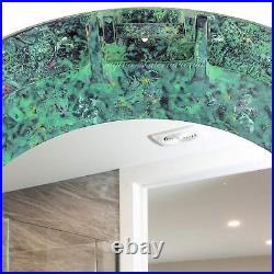 Nagina International Aluminum Porthole Mirror 17inch WithAntique Green Finish