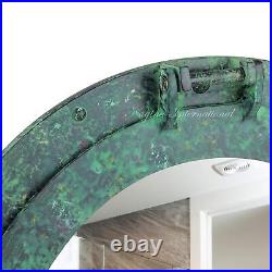 Nagina International Aluminum Porthole Mirror 17inch WithAntique Green Finish