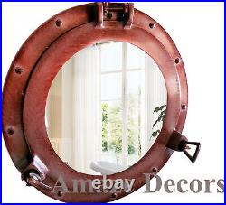 Nautical Ship Port Mirror Wall DecorAntique Aluminium Porthole 17 Window DESIGN