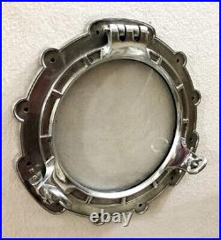 Nickel Plated Canal Boat Porthole-Window Ship Round Mirror Wall Decorative gift