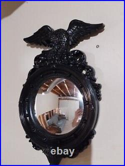 Pair (2) Syroco Eagle Convex Porthole Mirror Wall Art Hanging 4410 16 X 10