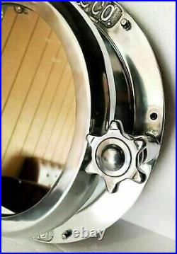 Vintage Nautical Charm 16 Porthole-Style Canal Boat Window Mirror for Unique