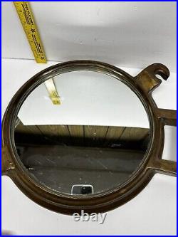 Vintage Original Solid Brass Porthole Mirror 15 Ship Maritime