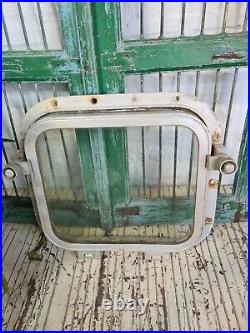 Vintage Retro Japanese Industrial Aluminium Ship Boat Window Mirror frame