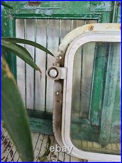 Vintage Retro Japanese Industrial Aluminium Ship Boat Window Mirror frame